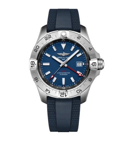 Review Breitling Avenger Wings Automatic GMT 44 Blue Replica watch A323203B1C1S1